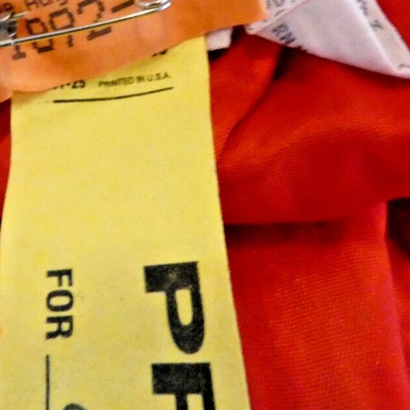 Red Long Skirt 100% SILK Vintage Made in Hong Kong Pockets Omanti Womens Size 6 - Picture 6 of 9